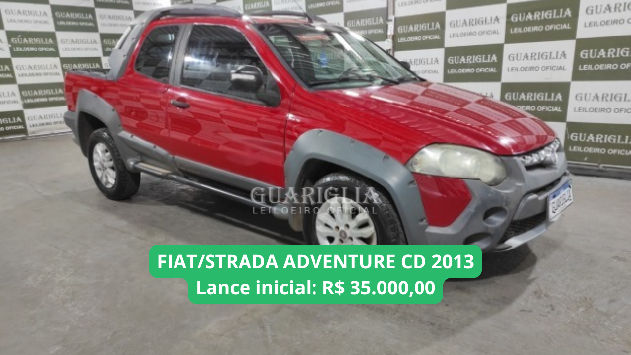 FIAT STRADA ADVENTURE CD modelo 2013 em leilão