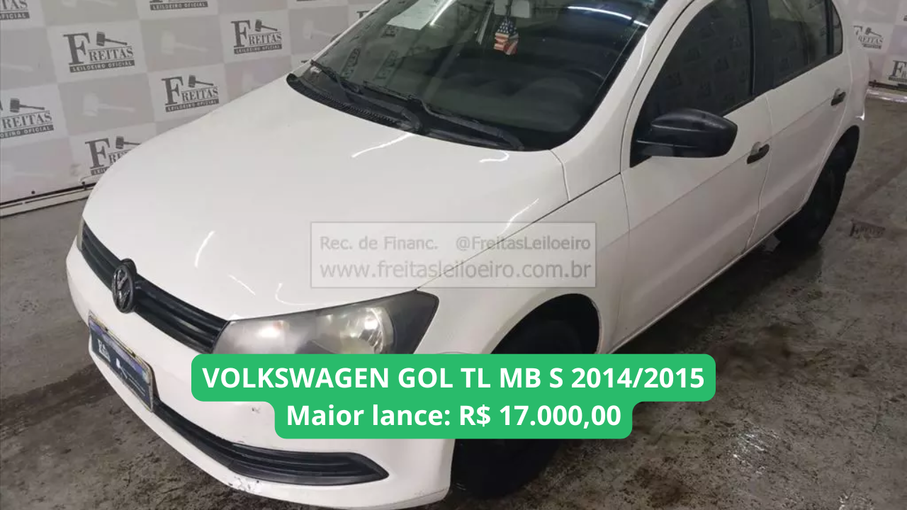 VOLKSWAGEN GOL TL MB S modelo 2015 em leilão